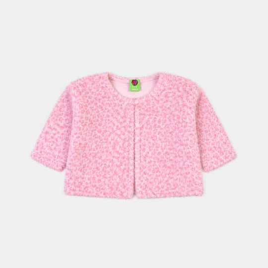 Infant Girls Sherpa Jacket Pink Coat
