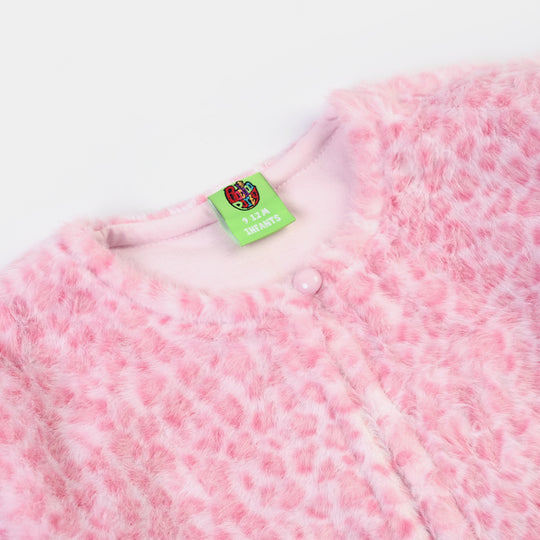 Infant Girls Sherpa Jacket Pink Coat