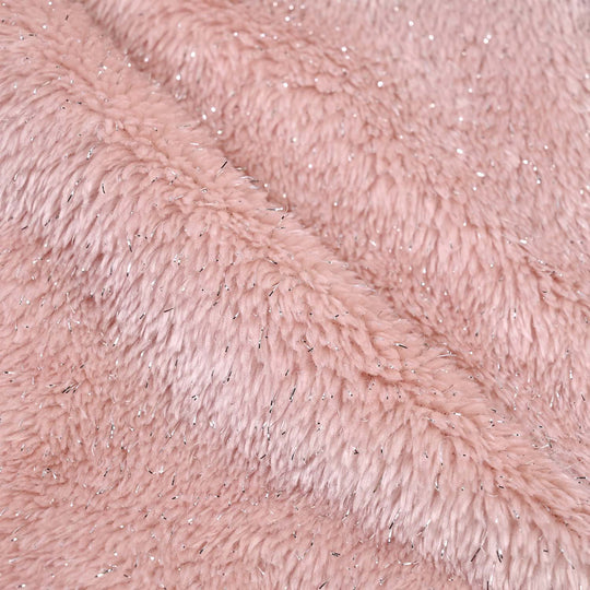 Infant Girls Sherpa Romper Tinsel-Pink