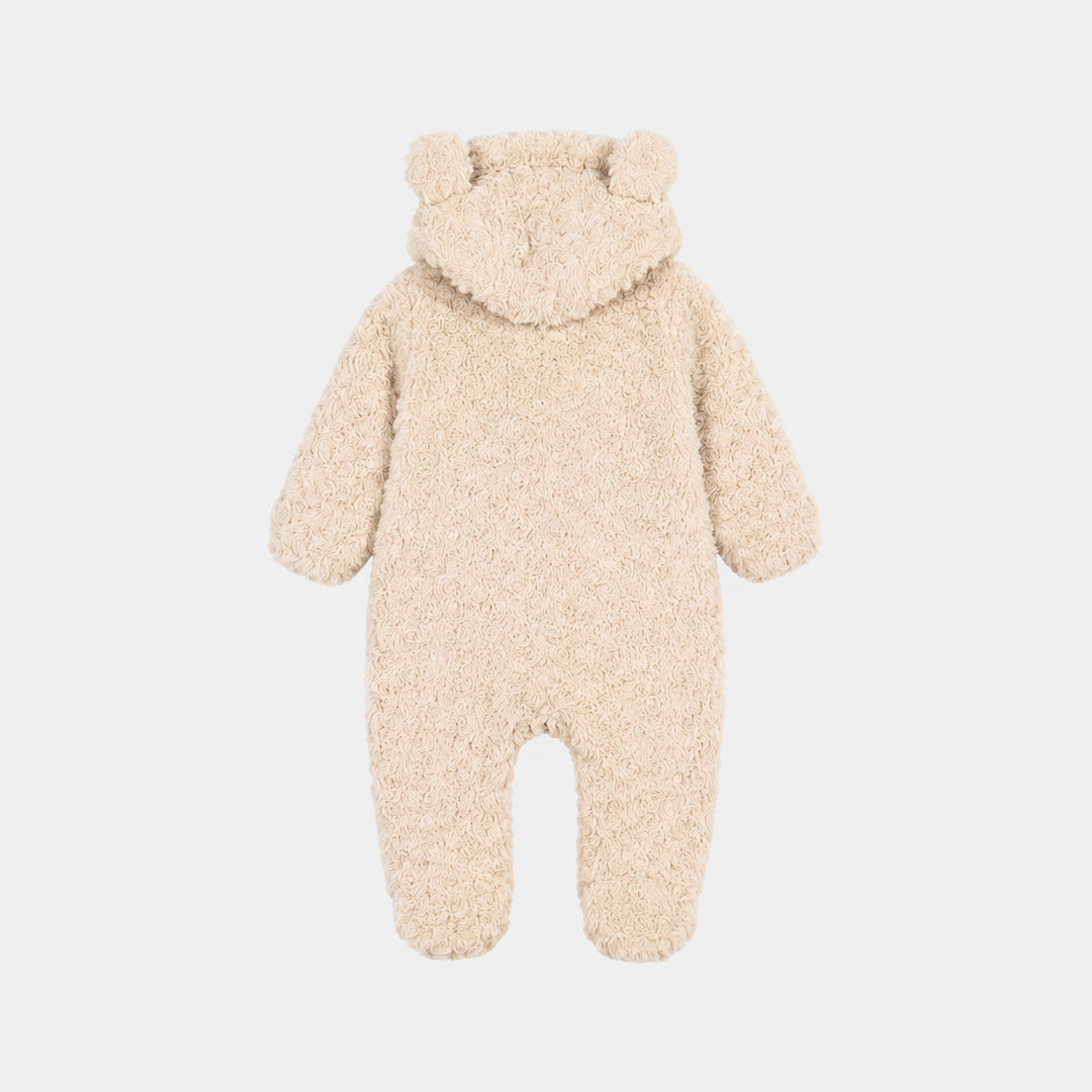 Infant Girls Sherpa Romper Cozy Vibe-OFF-White