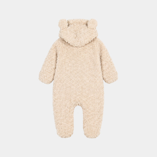 Infant Girls Sherpa Romper Cozy Vibe-OFF-White