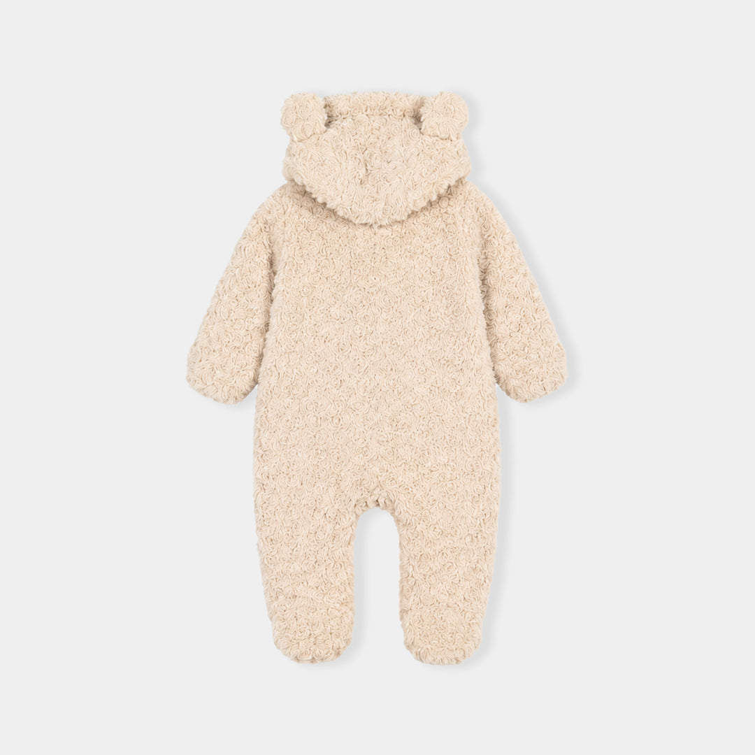 Infant Girls Sherpa Romper Cozy Vibe-OFF-White