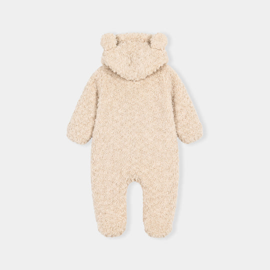Infant Girls Sherpa Romper Cozy Vibe-OFF-White