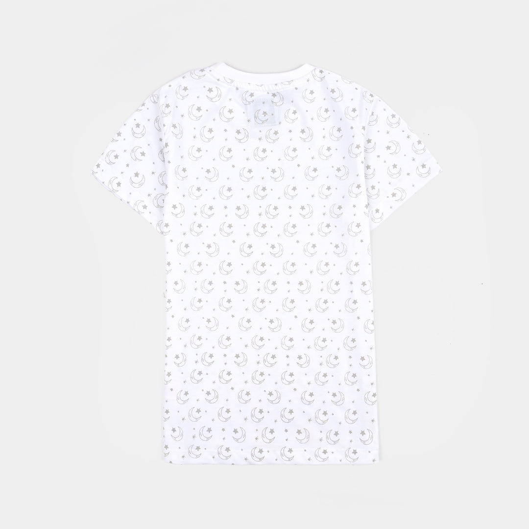 Boys Cotton Jersey T-Shirt Pakistan Zindabad-White