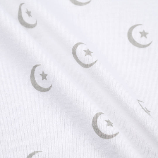 Girls Cotton Jersey T-Shirt Rang-e-Azaadi-White