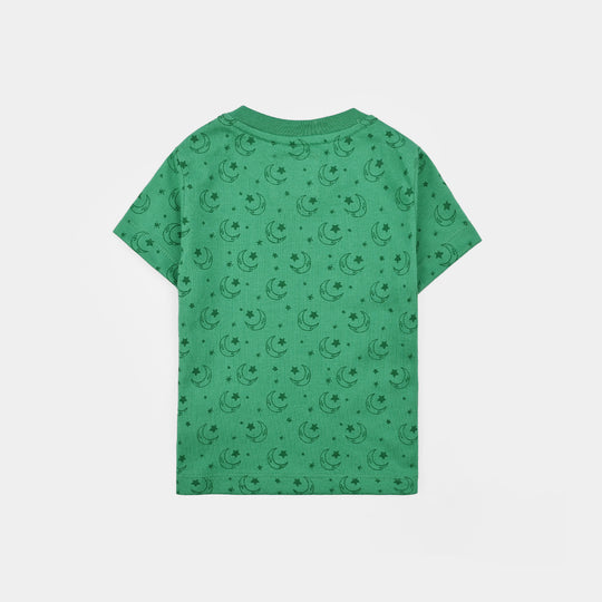 Infant Boys Cotton Jersey Suit Go Green