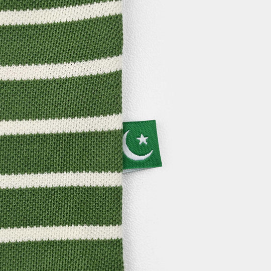 Infant Boys Cotton Jersey Suit Jashne Azaadi-Green