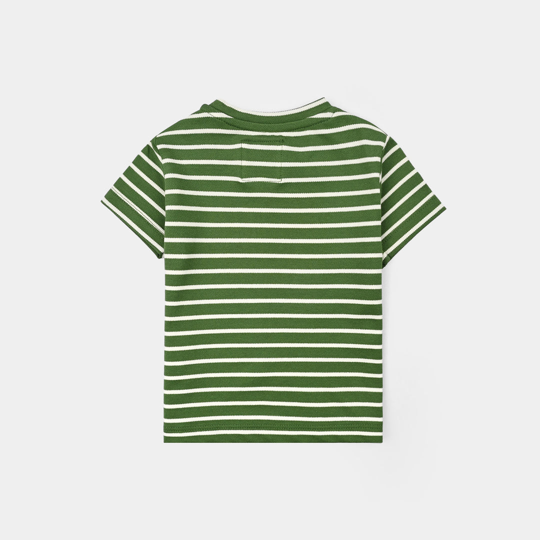 Infant Boys Cotton Jersey Suit Jashne Azaadi-Green