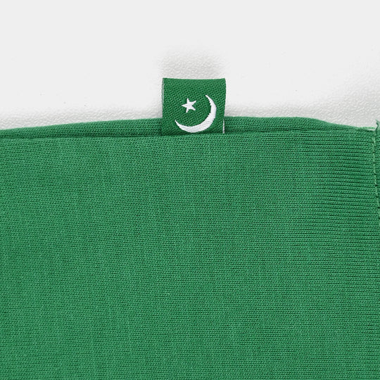 Infant Boys Cotton Jersey T-Shirt Sequins Flag-Green