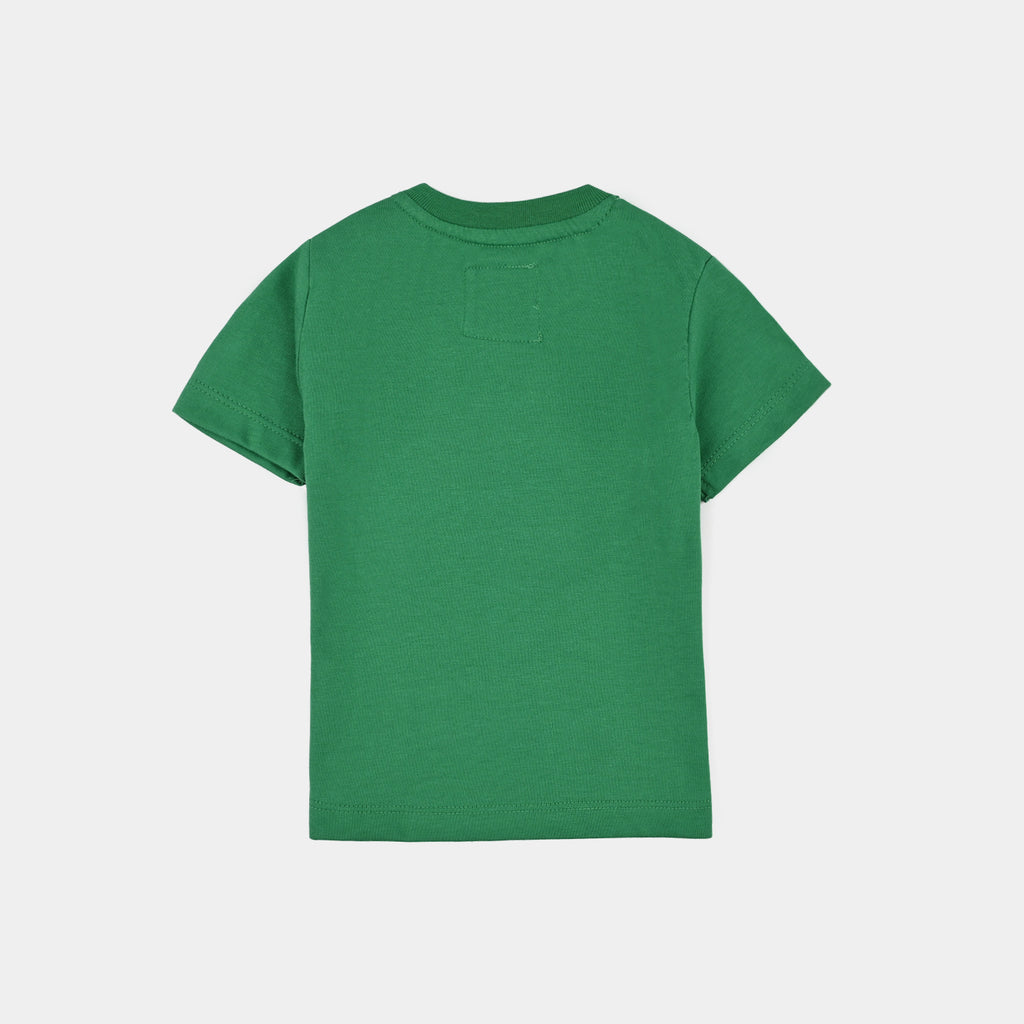 Infant Boys Sequins Flag T-Shirt – Green