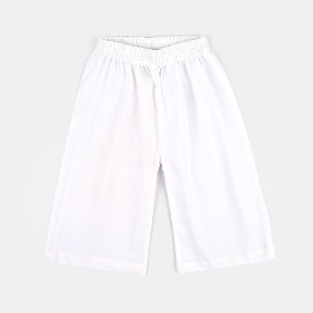 Infant Girls Cotton 2Pcs Basic White