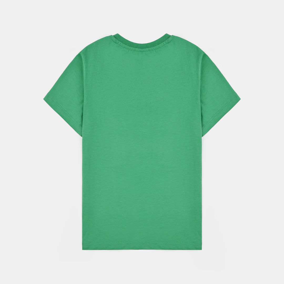 Boys Cotton Jersey T-Shirt Azaadi-Green