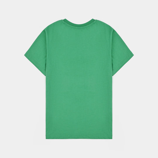 Boys Cotton Jersey T-Shirt Azaadi-Green