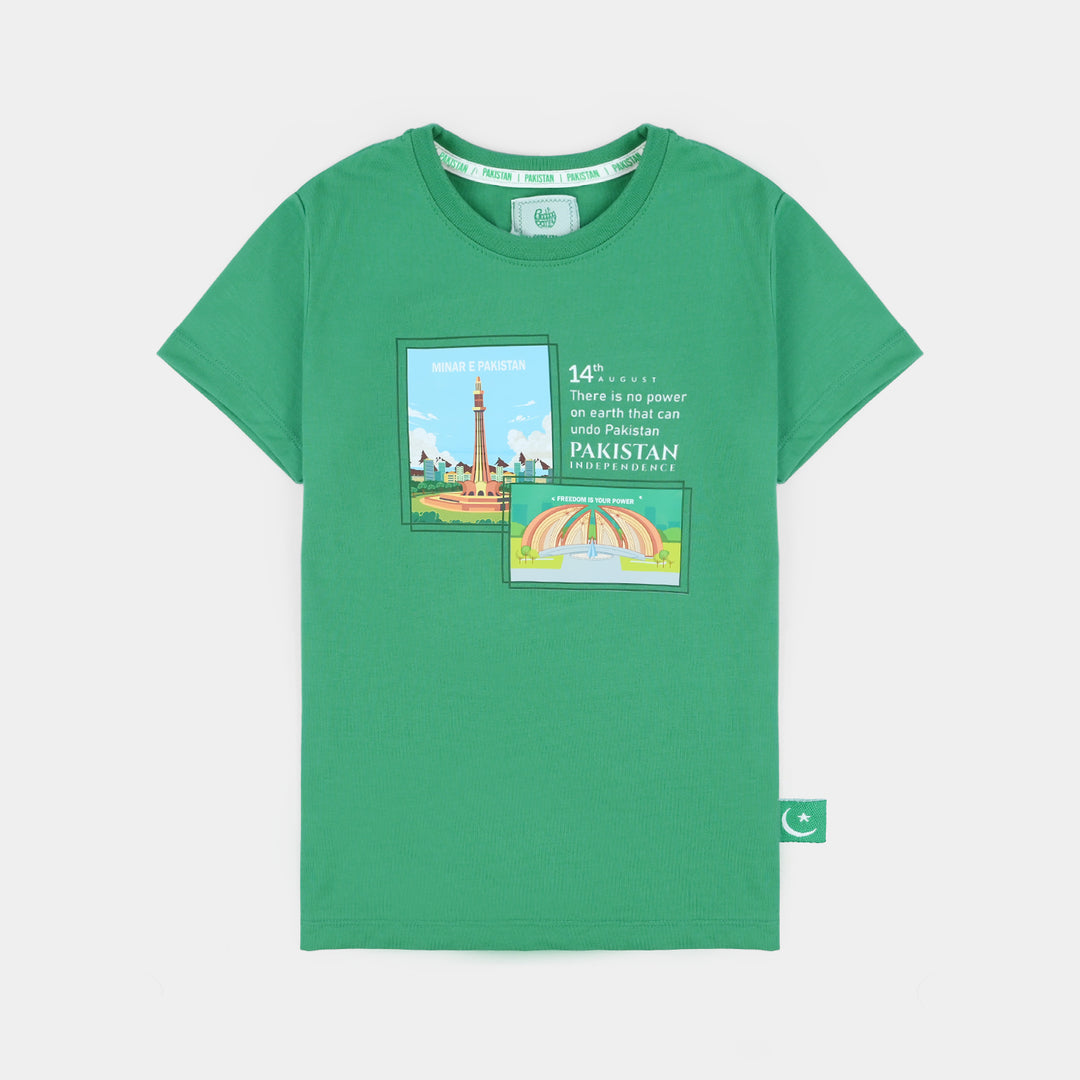 Boys Polyester Cotton Blended T-Shirt One Green Revolution