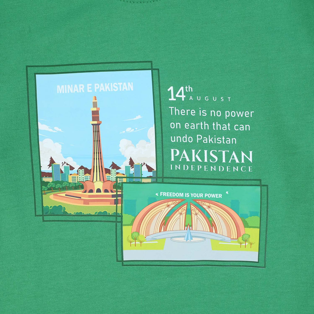 Boys Polyester Cotton Blended T-Shirt One Green Revolution