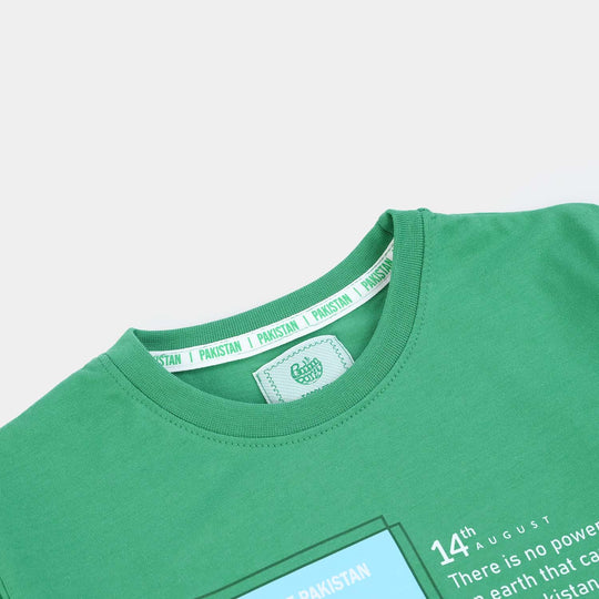 Boys Polyester Cotton Blended T-Shirt One Green Revolution