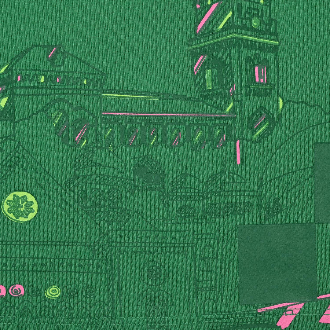 Girls Cotton Jersey T-Shirt H/S Jeevay Pakistan-Green