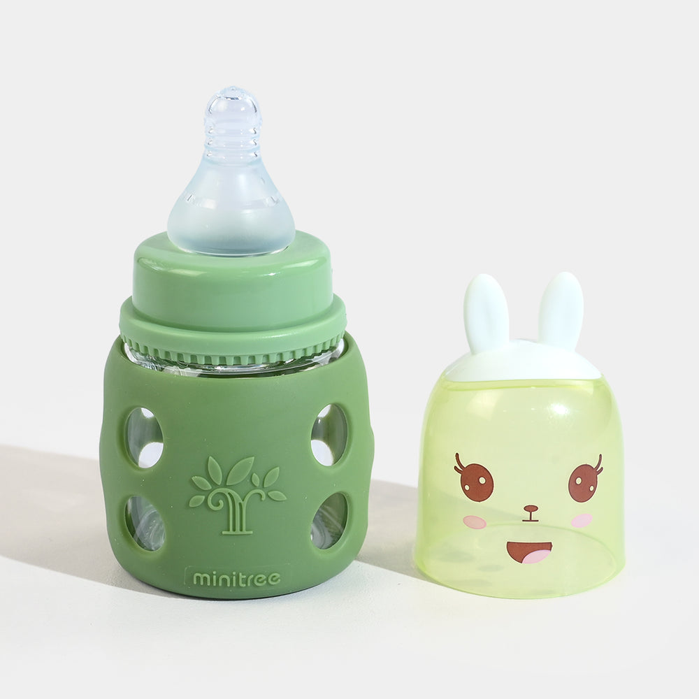 Minitree Newborn Baby Glass Feeder with Silicone Cover | 60Ml