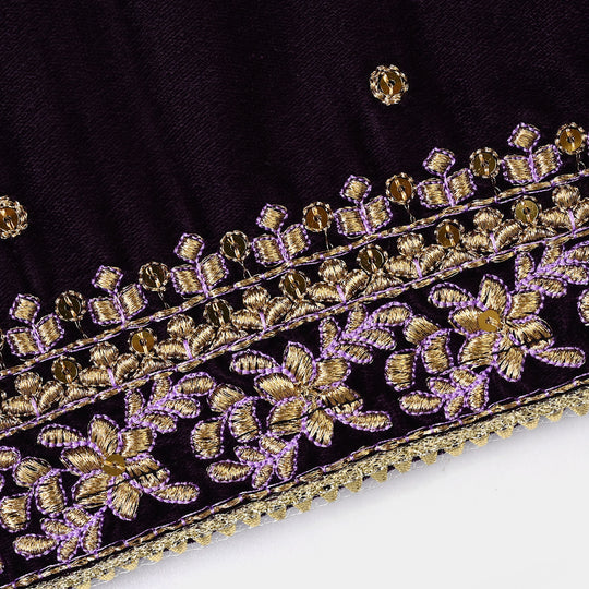 Infant Girls Velvet 2Pcs Noor-E-Bachpan