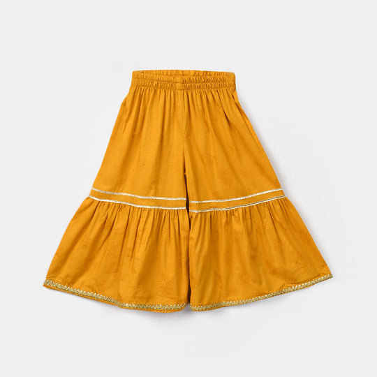 Infant Girls Jacquard 2 Pcs Little Garden - Mustard