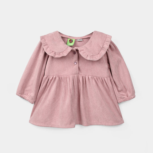 Infant Girls Corduroy Casual Top Bloom-T.Pink