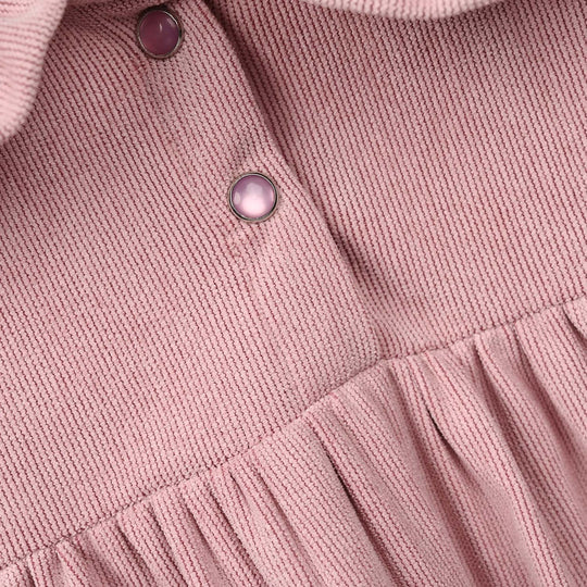 Infant Girls Corduroy Casual Top Bloom-T.Pink