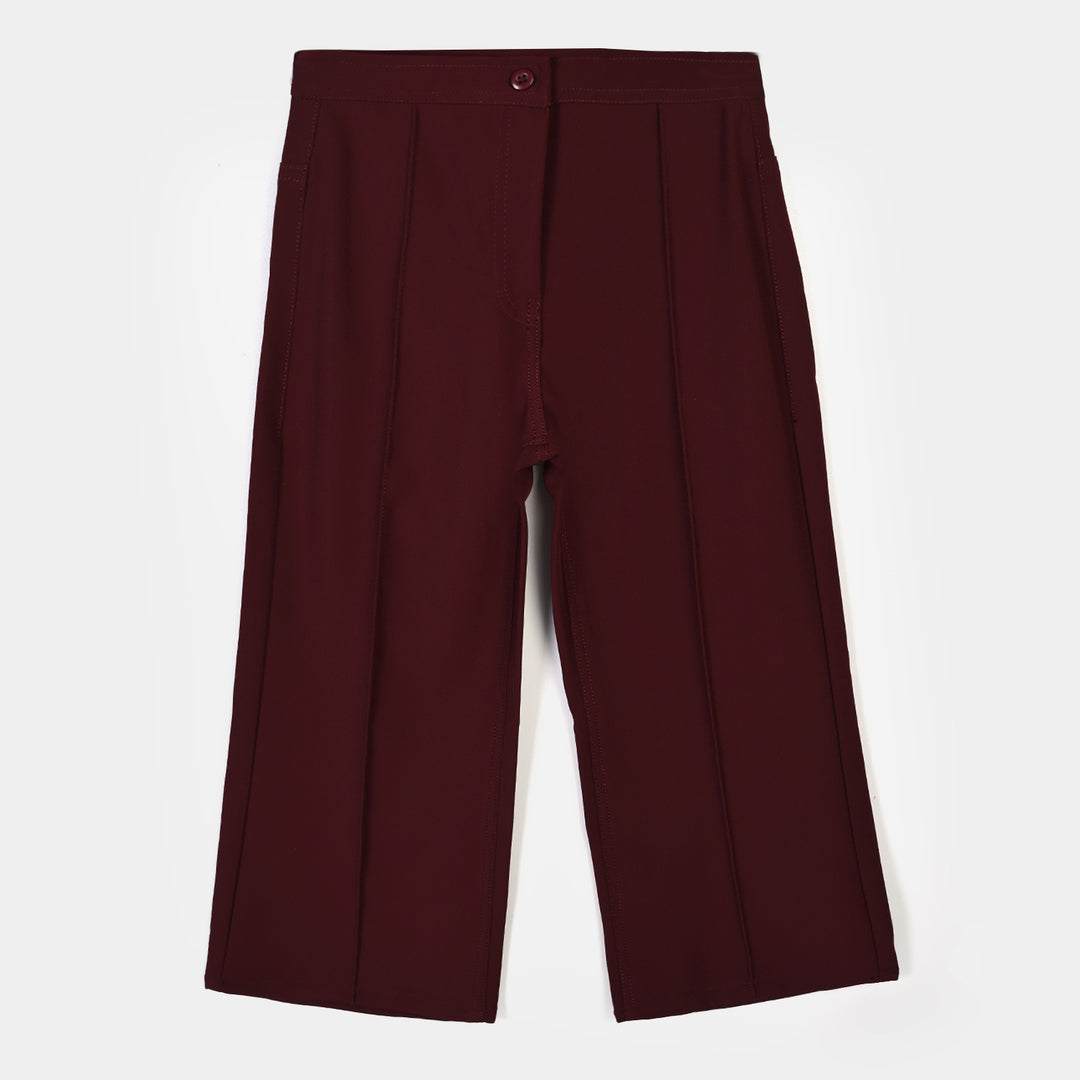 Girls Polyester Pant Commando - Maroon