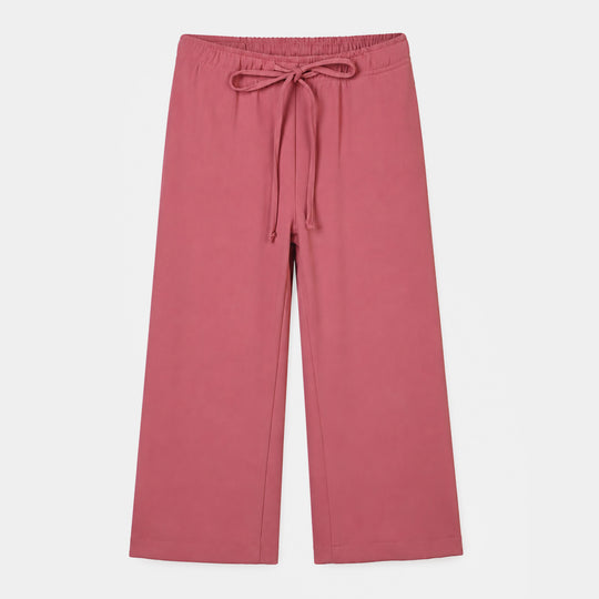 Girls Polyester Pant Petals-PINK