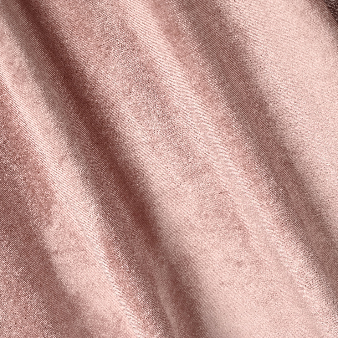 Girls Velvet Casual Frock Birdy-Muted Pink