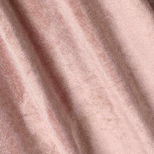 Girls Velvet Casual Frock Birdy-Muted Pink
