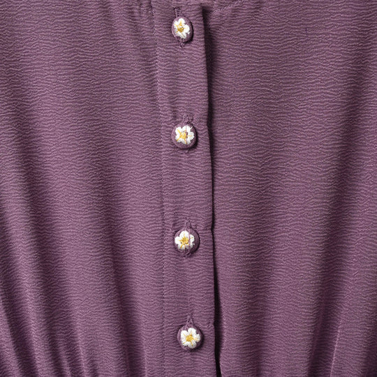 Girls Polyester Jumpsuit Wavy - Purple