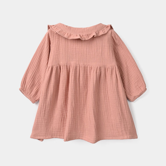 Infant Girls Gauze Casual Frock Sparkle
