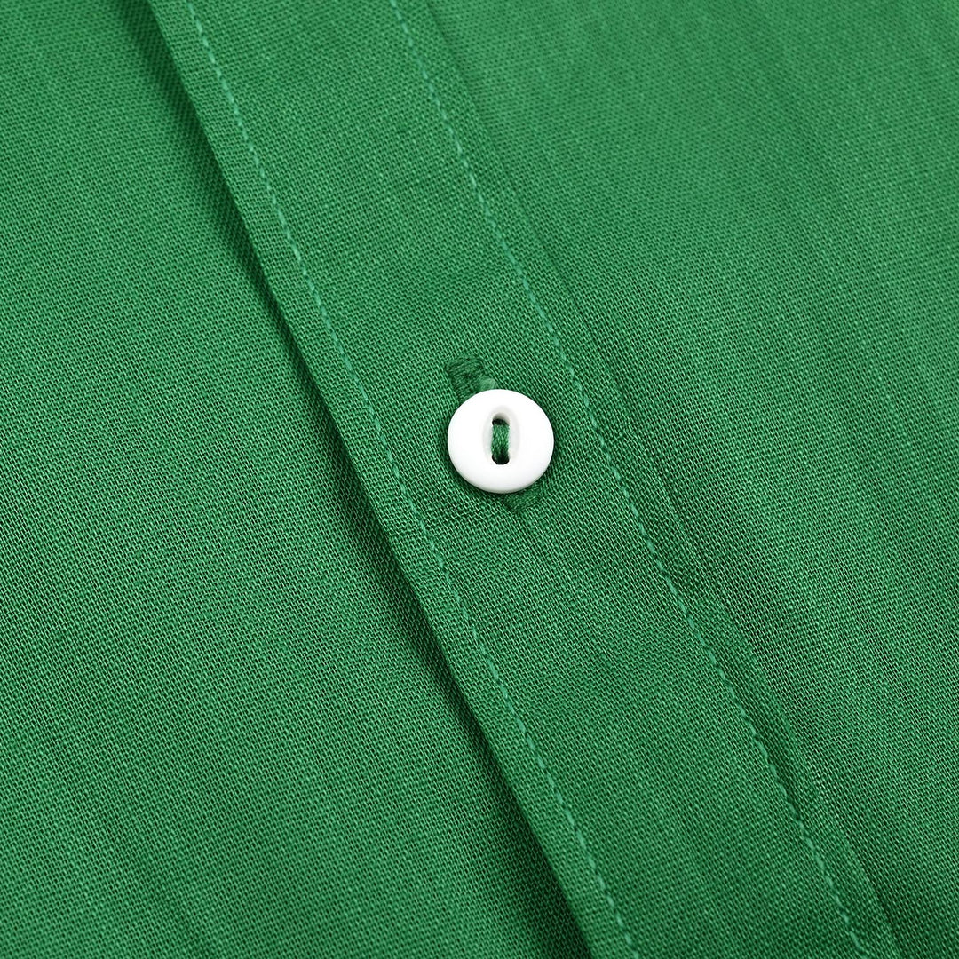 Boys Cotton Slub Shirt H/S (Azadi)-Green