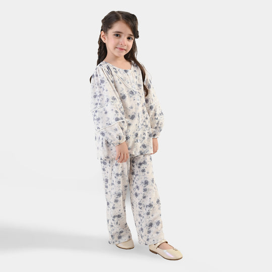 Girls Polyester Co-ord Set Galaxy - Multi