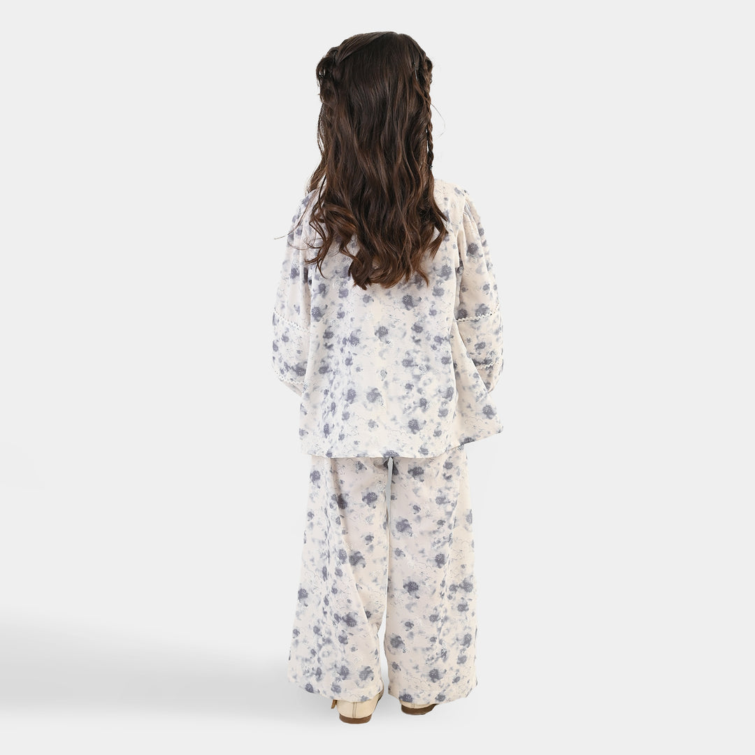 Girls Polyester Co-ord Set Galaxy - Multi