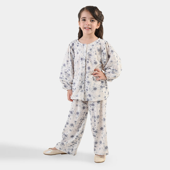 Girls Polyester Co-ord Set Galaxy - Multi