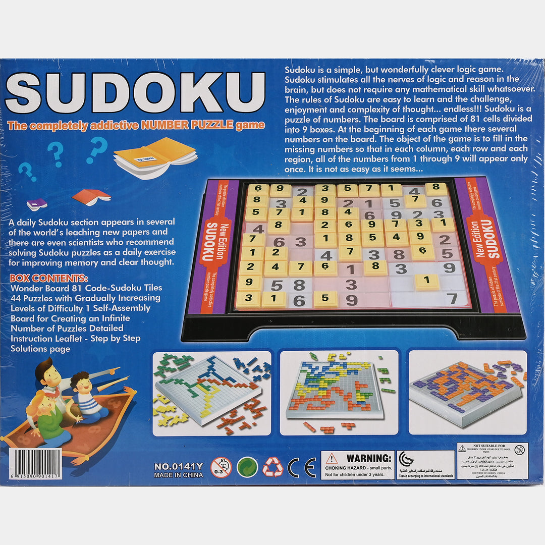 Sudoku Mathematical Logic Puzzle Board Game