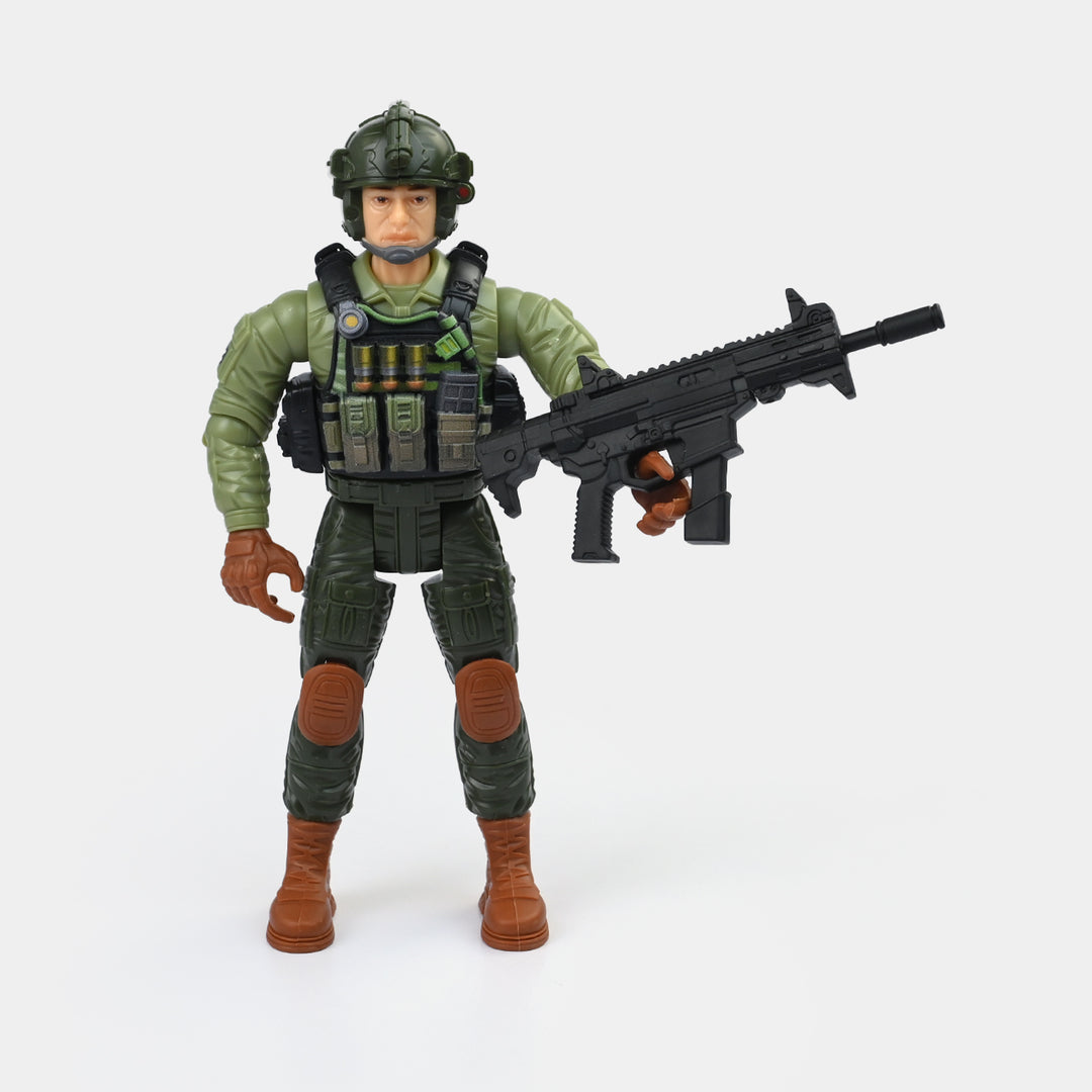 Military Character With Weapons