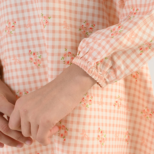 Girls CVC Casual Frock Rose-PINK