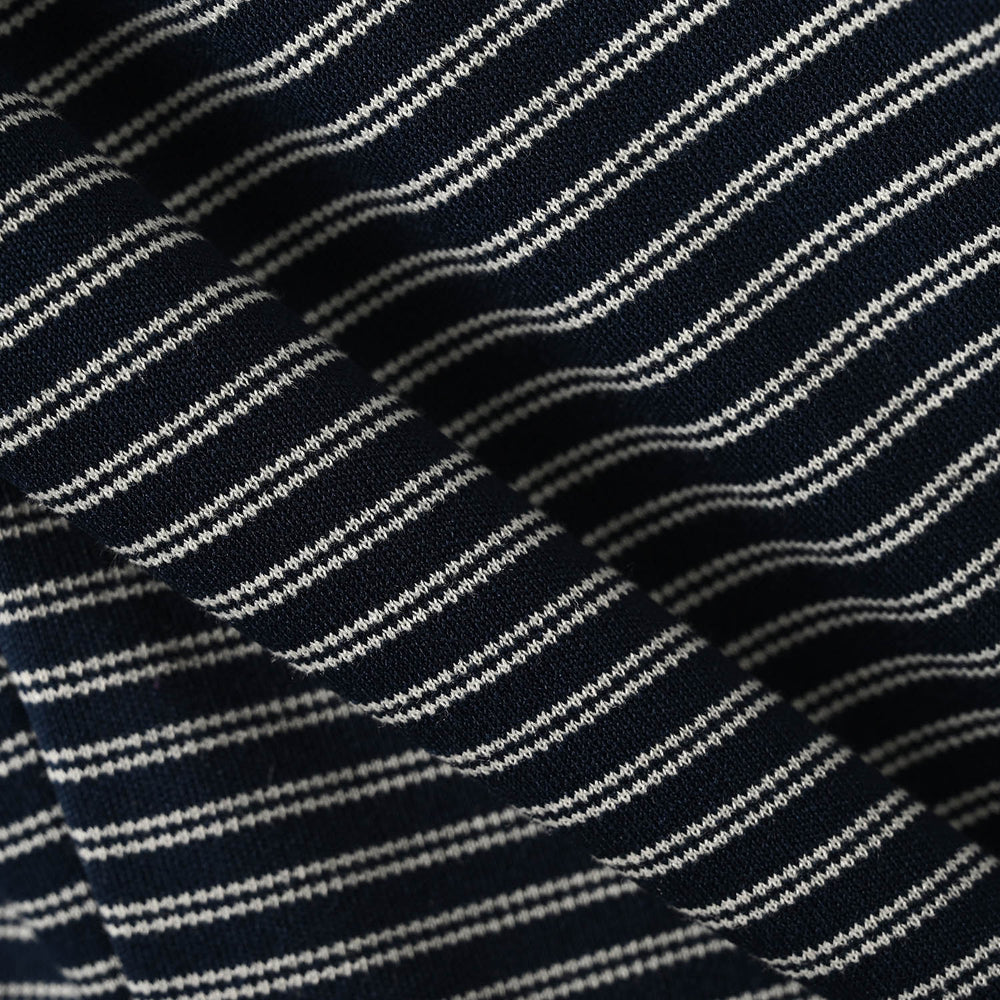 Boys Yarn Dyed T-Shirt F/S Never Too Late-Blue
