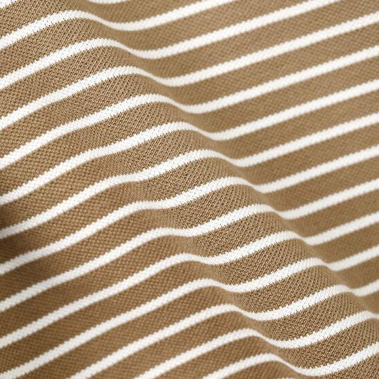Boys Yarn Dyed T-Shirt Live The Route-BROWN