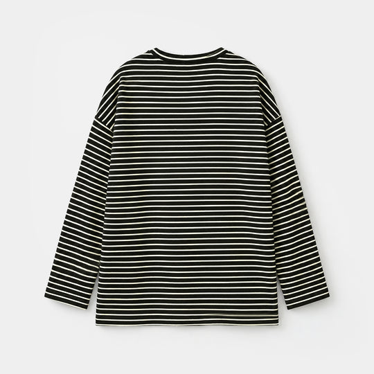 Boys Yarn Dyed T-Shirt Fun Days ahead - Black