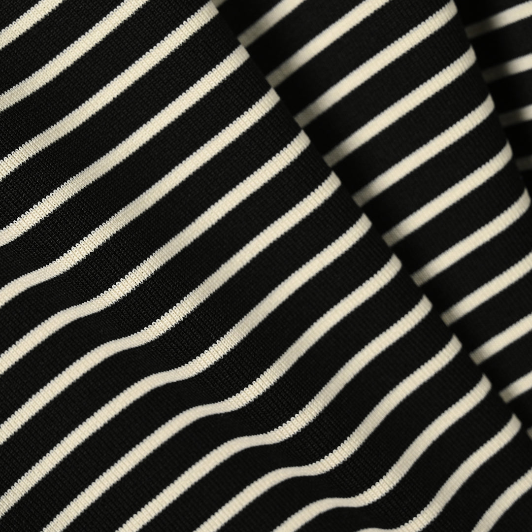 Boys Yarn Dyed T-Shirt Fun Days ahead - Black