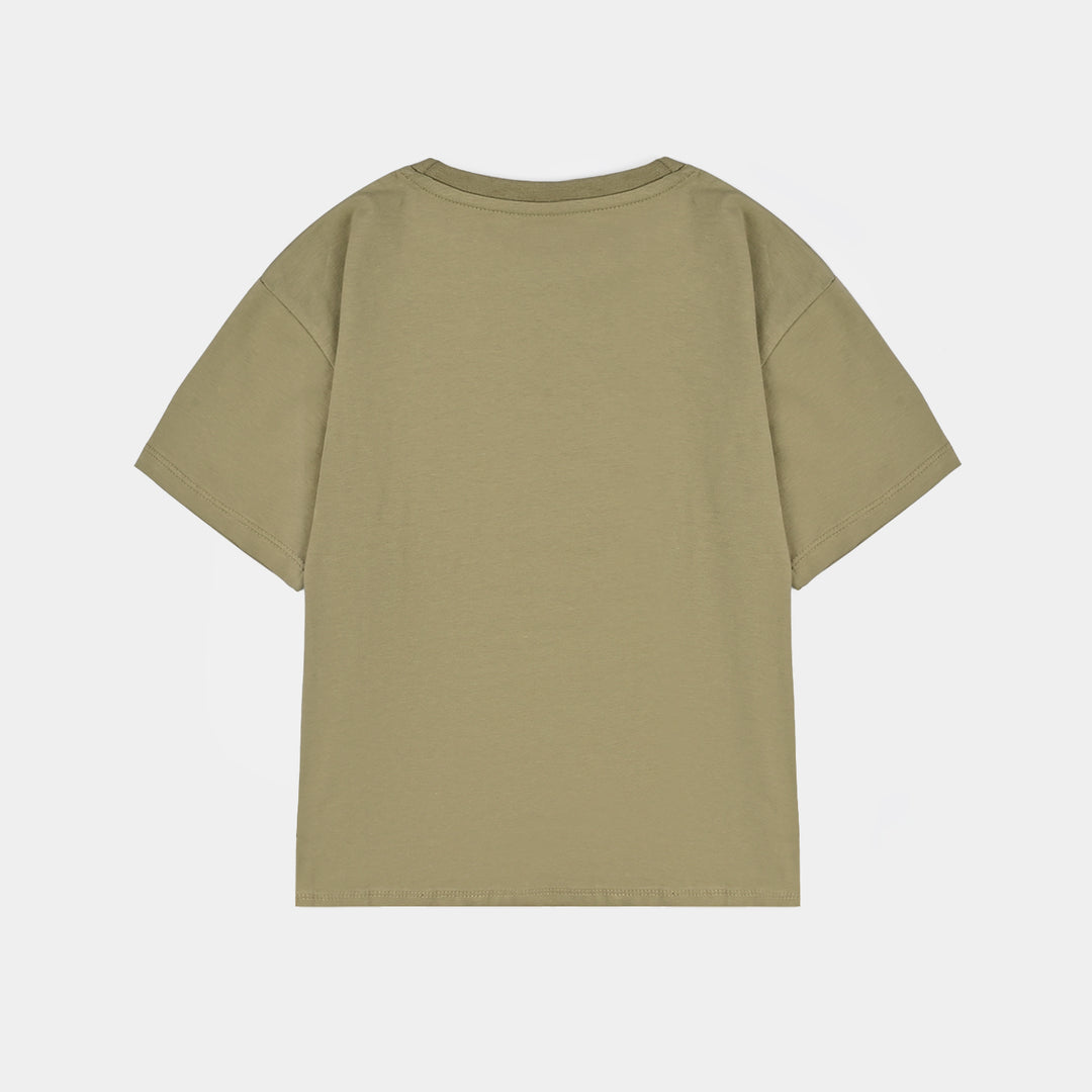 Boys Lycra Jersey T-Shirt H/S Respect All-GREEN