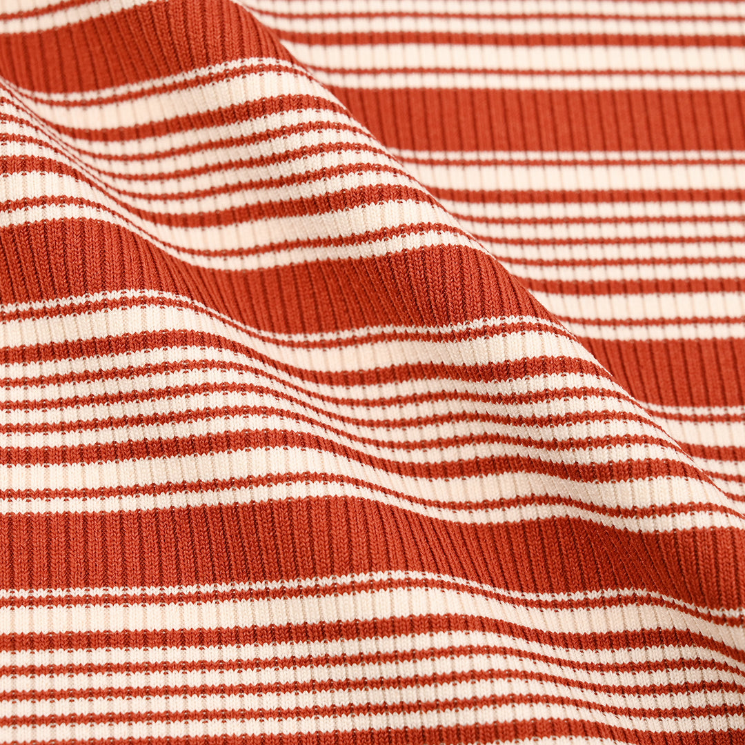 Boys Yarn Dyed T-Shirt Old Skool Vibes - RED