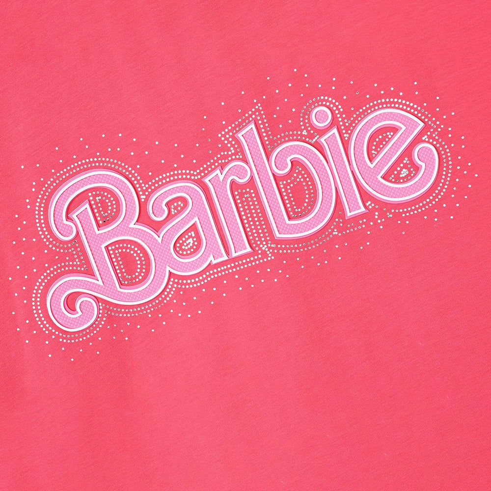 Girls Lycra Jersey T-Shirts F/S Character-Pink