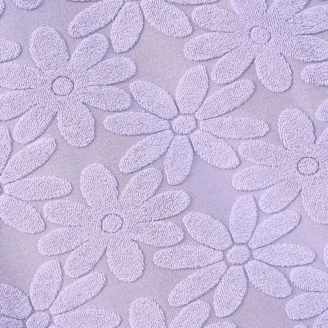 Girls Lycra Jersey T-Shirt F/S Purple Floral-Purple