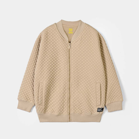 Boys Quilted Jacket Inspire you-BROWN