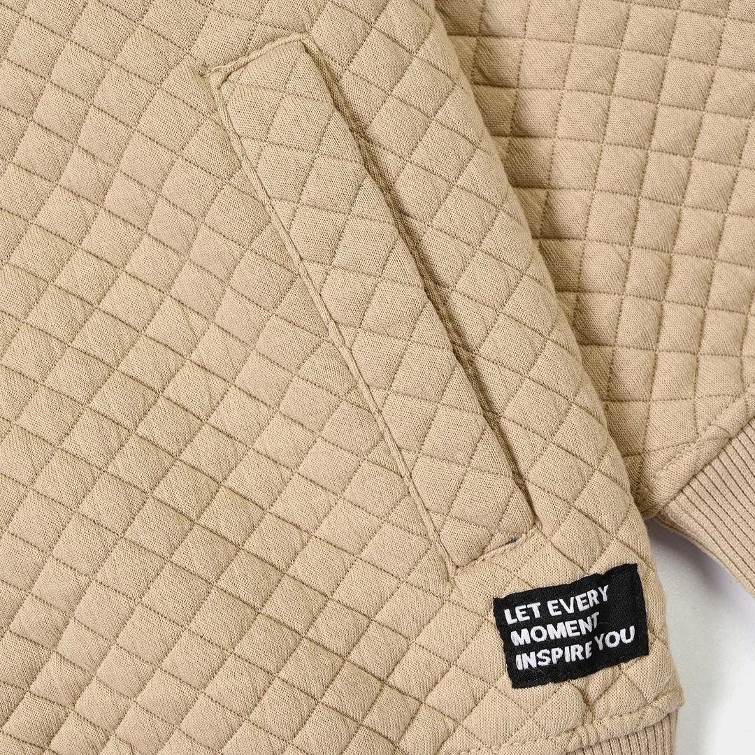 Boys Quilted Jacket Inspire you-BROWN