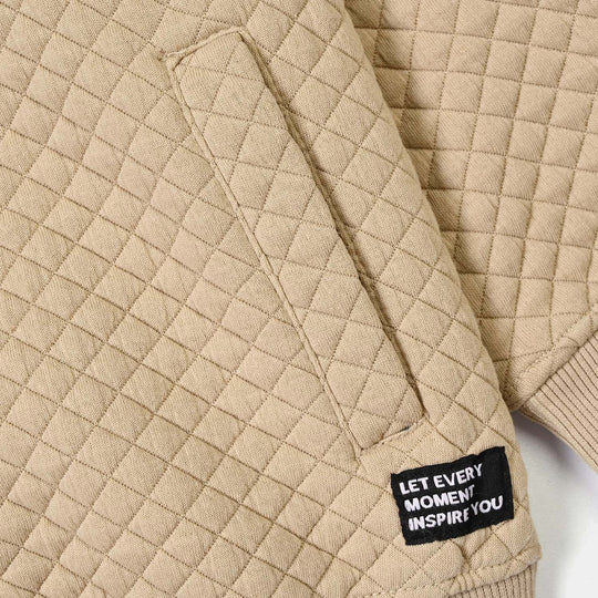 Boys Quilted Jacket Inspire you-BROWN